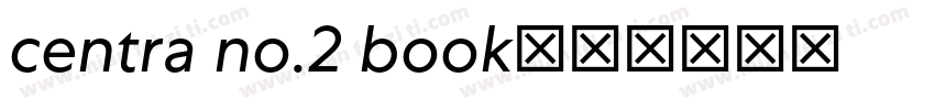 centra no.2 book字体转换